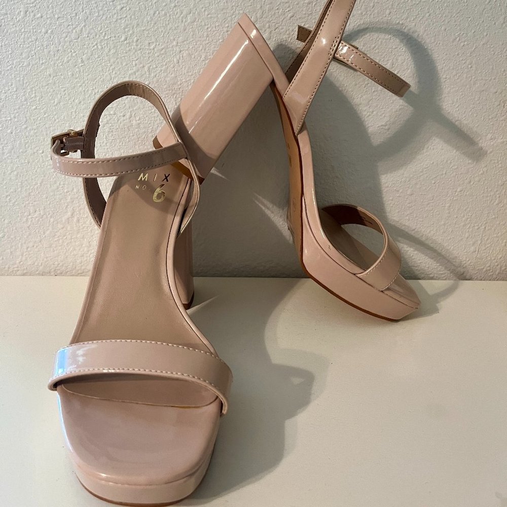 Mix No Nude Block Heels Gem